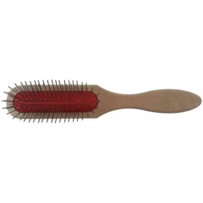 Brosse medium pour chien picot métal long