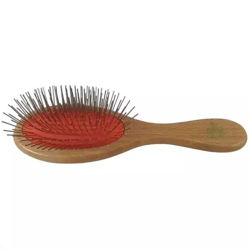 Brosse medium pour chien picot métal long