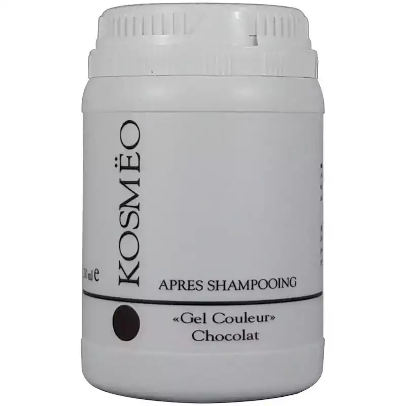 Après Shampooing Gel couleur chocolat pour chien et chat - antistatique, gainant et démêlant il ravive la couleur - Kosmeo Après Shampooing Gel couleur chocolat pour chien et chat - antistatique, gainant et démêlant il ravive la couleur - Kosmeo